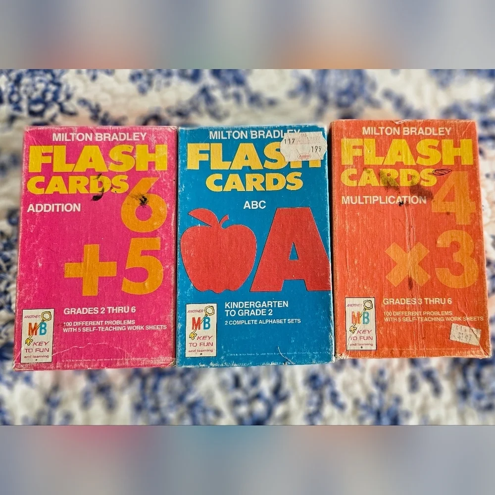 Milton Bradley Flash Cards 1963 Edition